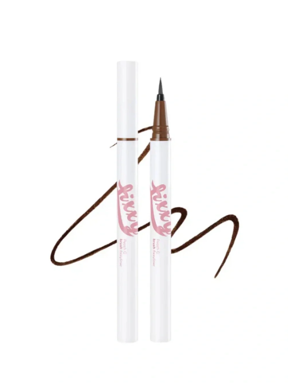 Peach C Fixxyliner 02 Brown Matte Eyeliner Pen Liquid Liner 0.02 oz
